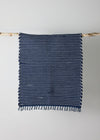 Riverweave Navy Blue Hand-Loomed Cotton Mat - premium quality - Kanju Interiors