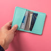Compact Bifold with RFID Protection - Baby Blue - premium quality - CASUPO