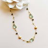 PARKEN JEWELRY Green Amethyst Gold Bezel Chain - premium quality - PARKEN JEWELRY