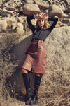 profile-nyc LEATHER ZIPPER SKIRT - premium quality - profile-nyc
