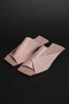 Amos Handcrafted Pink Leather Slides - premium quality - NINObrand