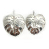 Monstera Earrings in Sterling Silver - Large - premium quality - Alison Morse