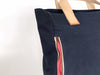 Premium tote bag with leather handles - sustainable everyday luxury - notebooks & honey
