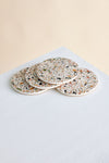 Neutral Terrazzo Coasters - Set of 4 - premium quality - Kanju Interiors