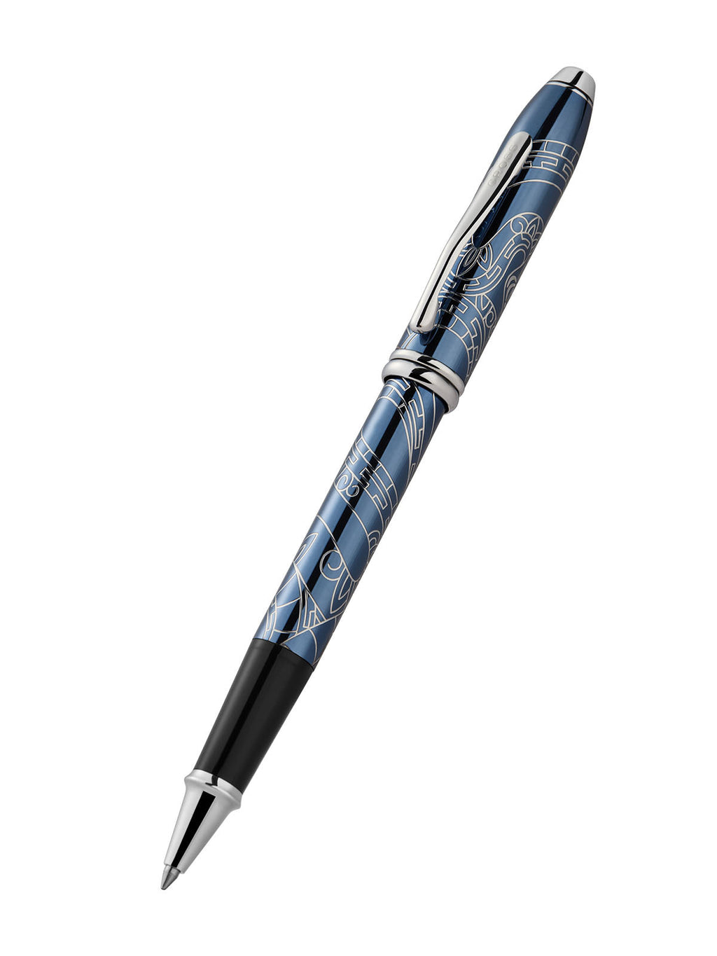 Product view 4 - A.T. Cross Townsend Zodiac Year of the Snake Blue Lacquer Rollerball P - A.T. Cross