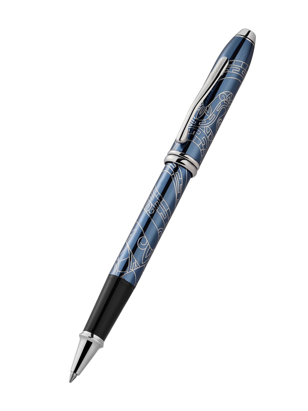 Product view 4 - A.T. Cross Townsend Zodiac Year of the Snake Blue Lacquer Rollerball P - A.T. Cross