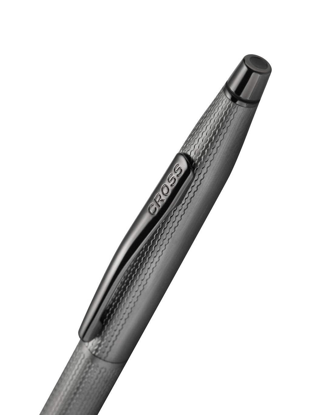 Close-up detail showing quality craftsmanship and materials - A.T. Cross Classic Century Slate Gray Engraved Diamond Patte
