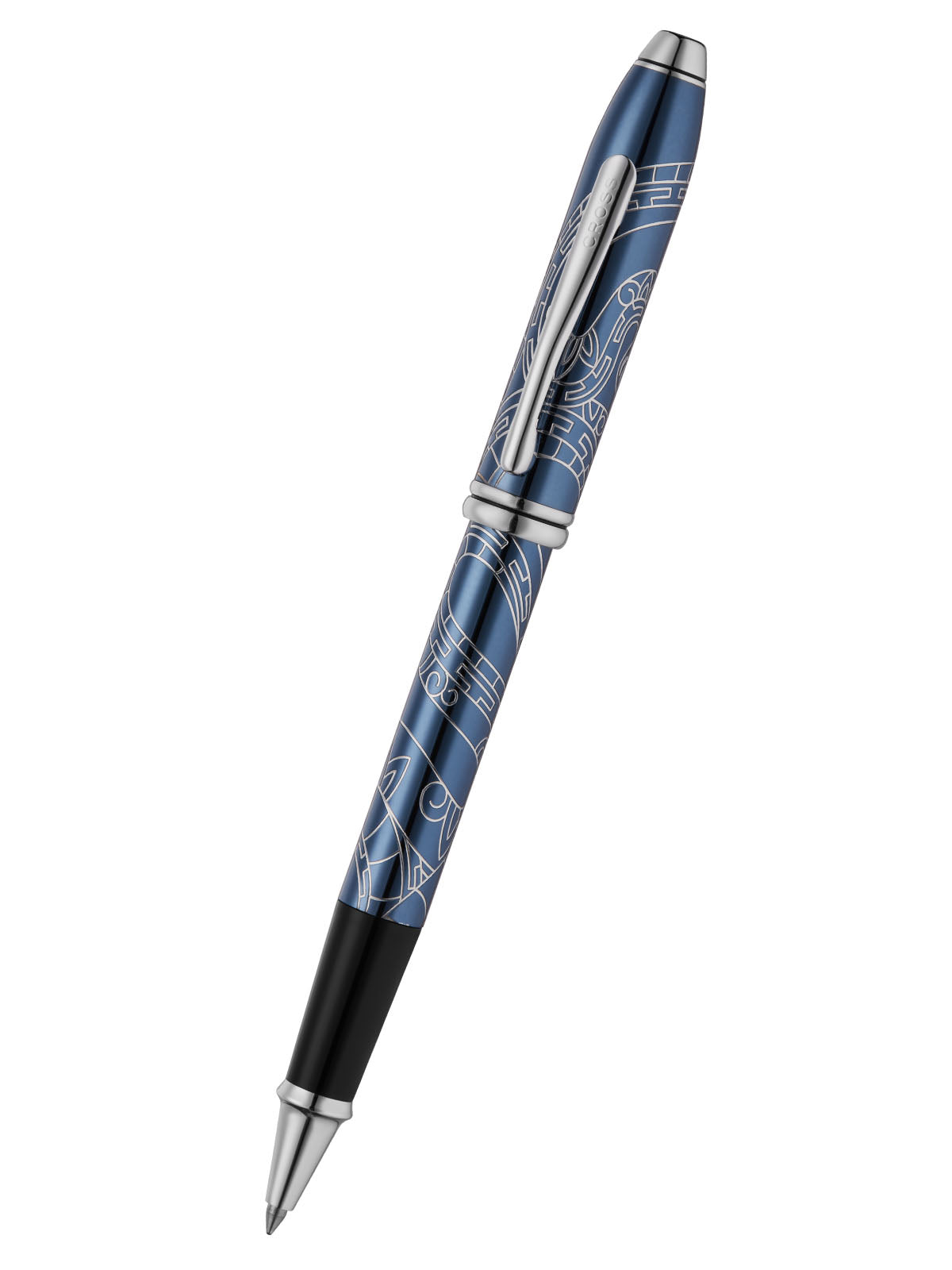 A.T. Cross Townsend Zodiac Year of the Snake Blue Lacquer Rollerball P - premium quality - A.T. Cross