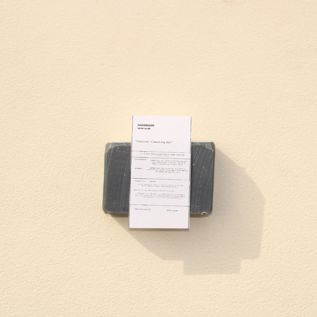 Close-up detail showing quality craftsmanship and materials - Detoxifying Charcoal Cleansing Bar
