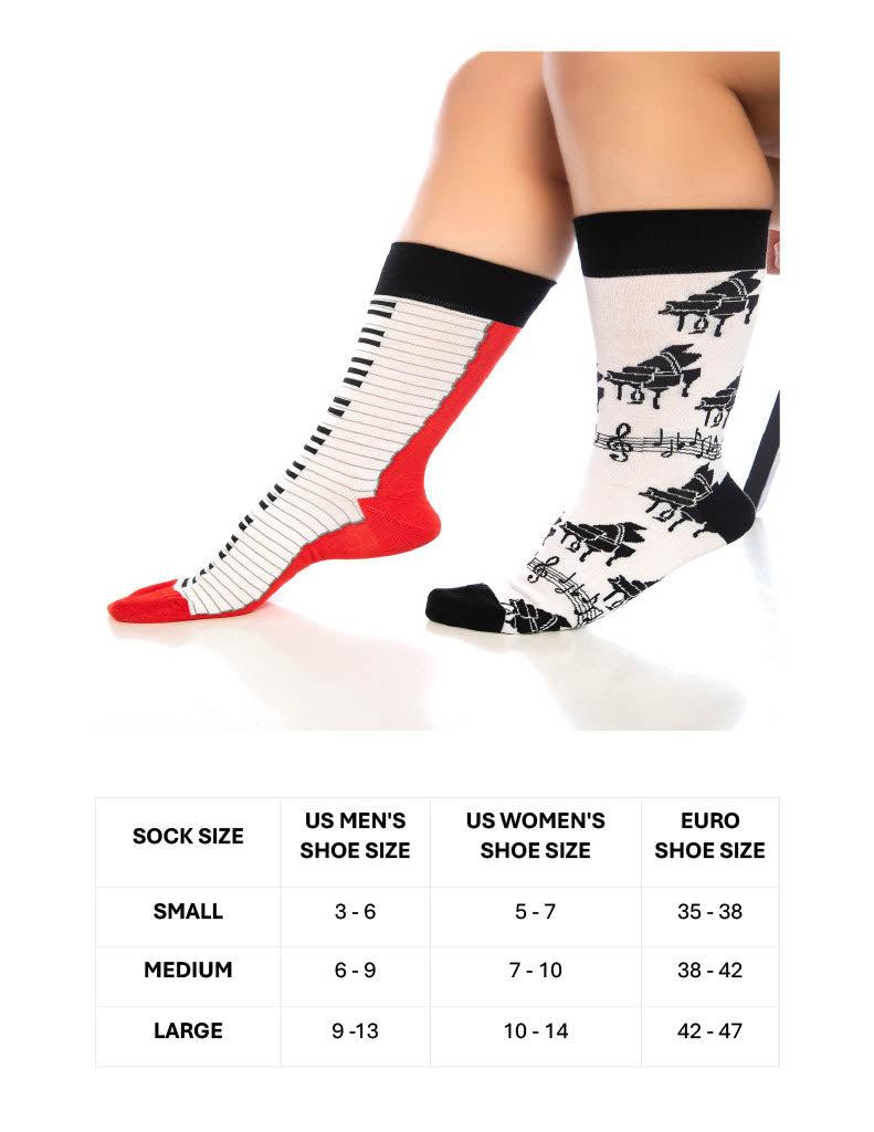 Product view 8 - Fun Crew Socks for Men and Women – Colorful Cotton Novelty 6-Pack - Bambooven