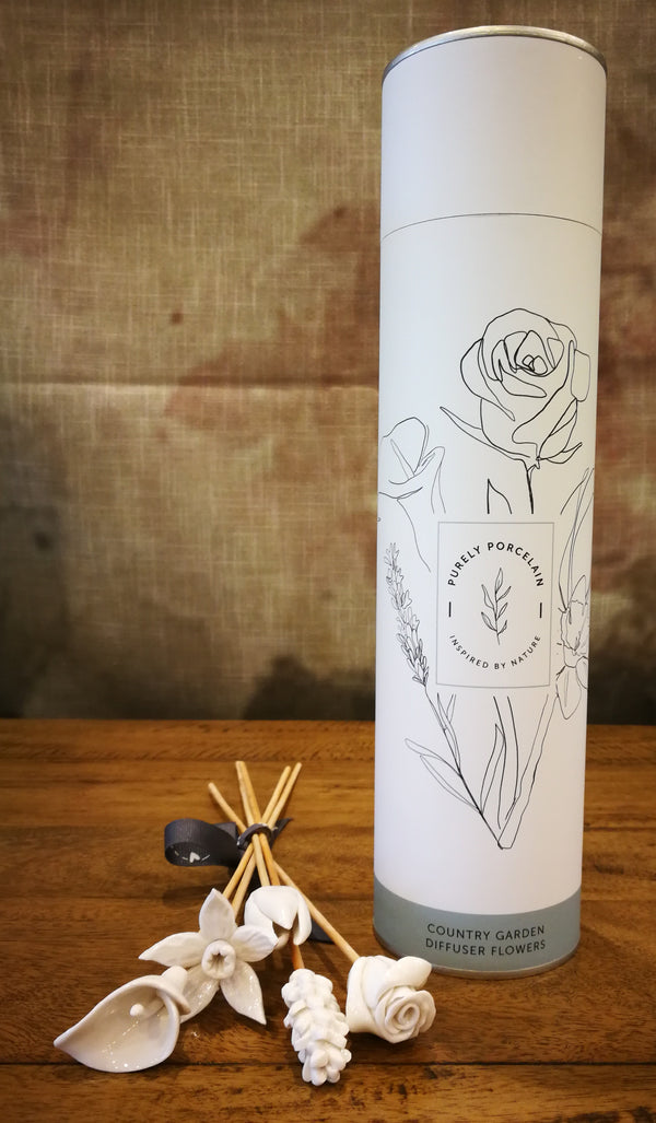Product view 8 - Country Flowers Bamboo Diffuser Sticks Set - Kanju Interiors