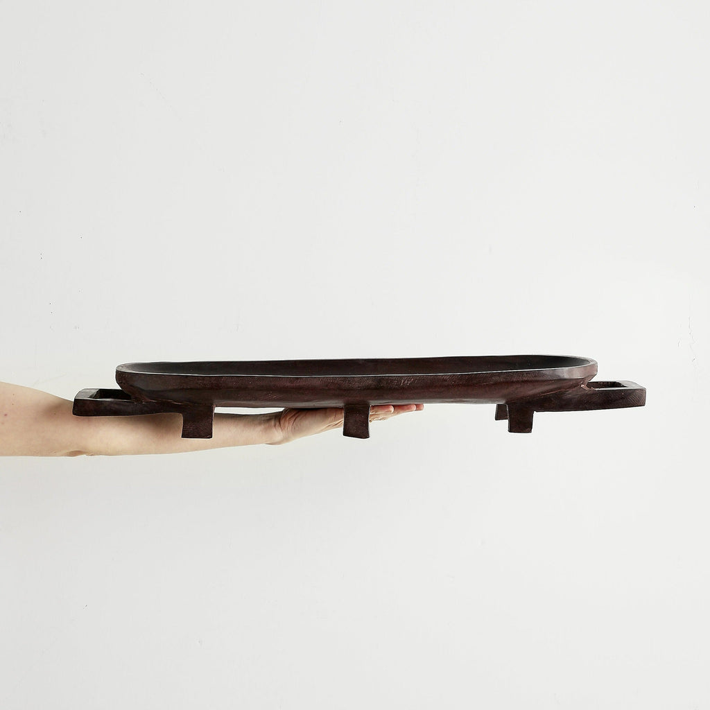 Product view 7 - Swazi Long Wooden Serving Tray - Kanju Interiors