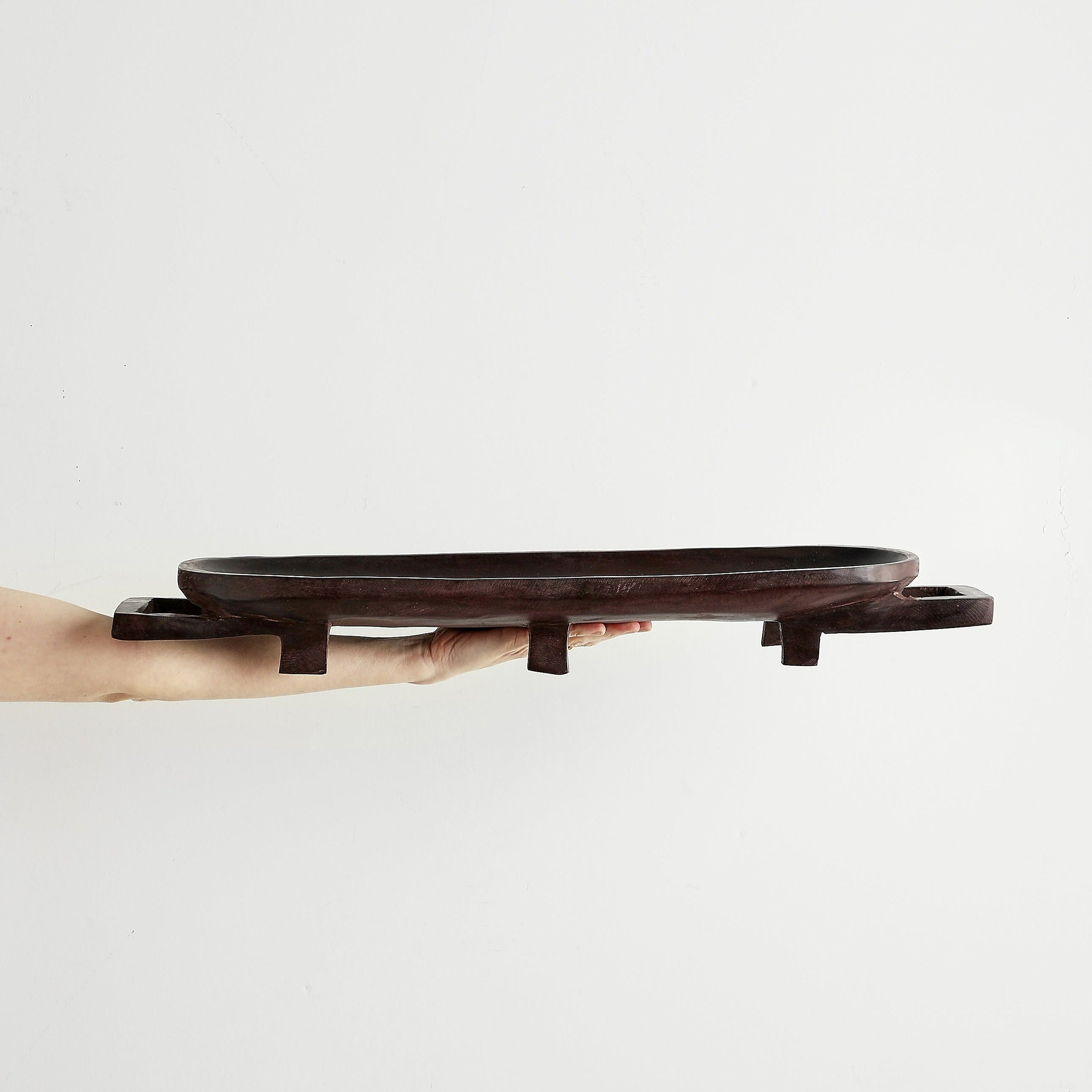 Product view 7 - Swazi Long Wooden Serving Tray - Kanju Interiors