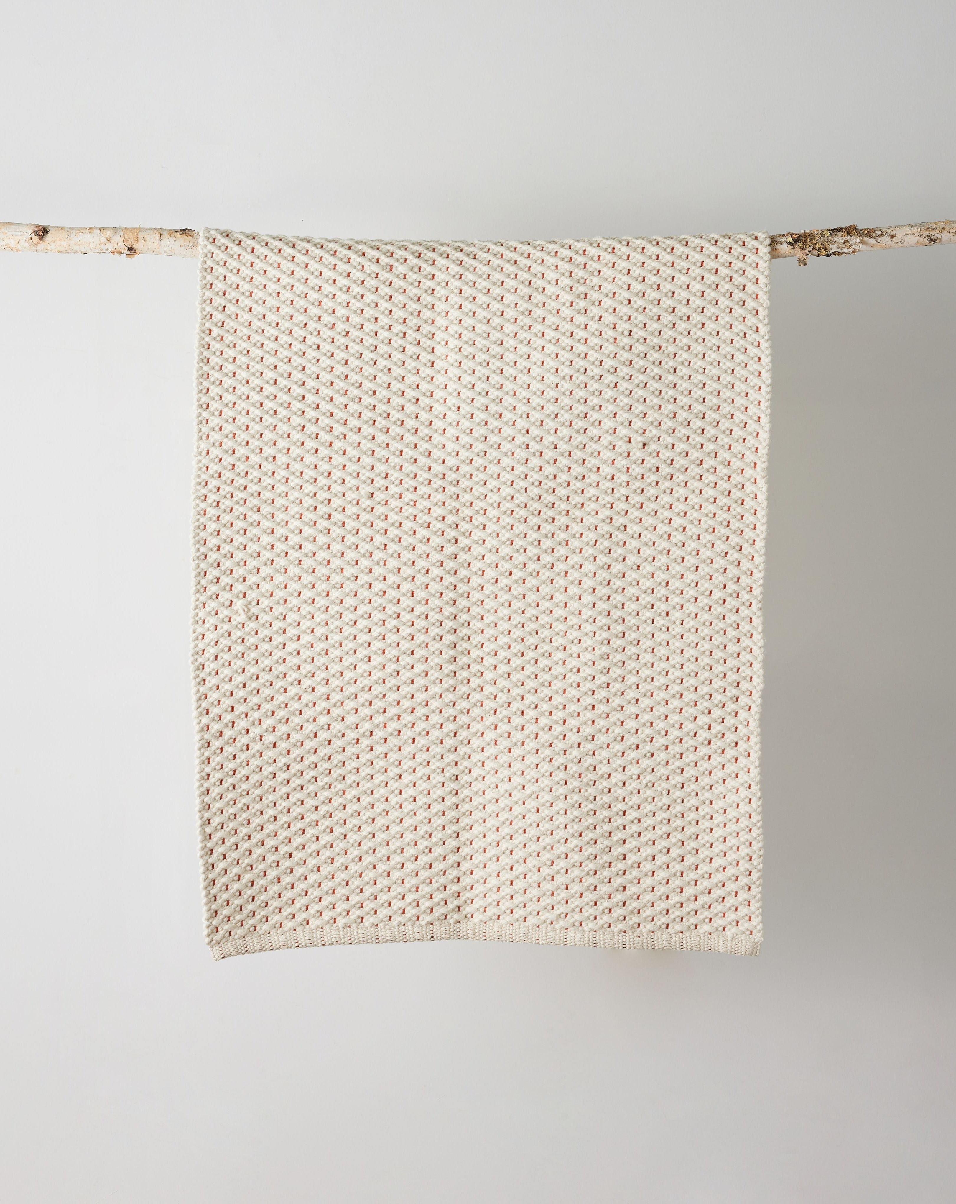 Product view 4 - Terracotta Luxe Hand-Loomed Cotton Twill Mat - Kanju Interiors