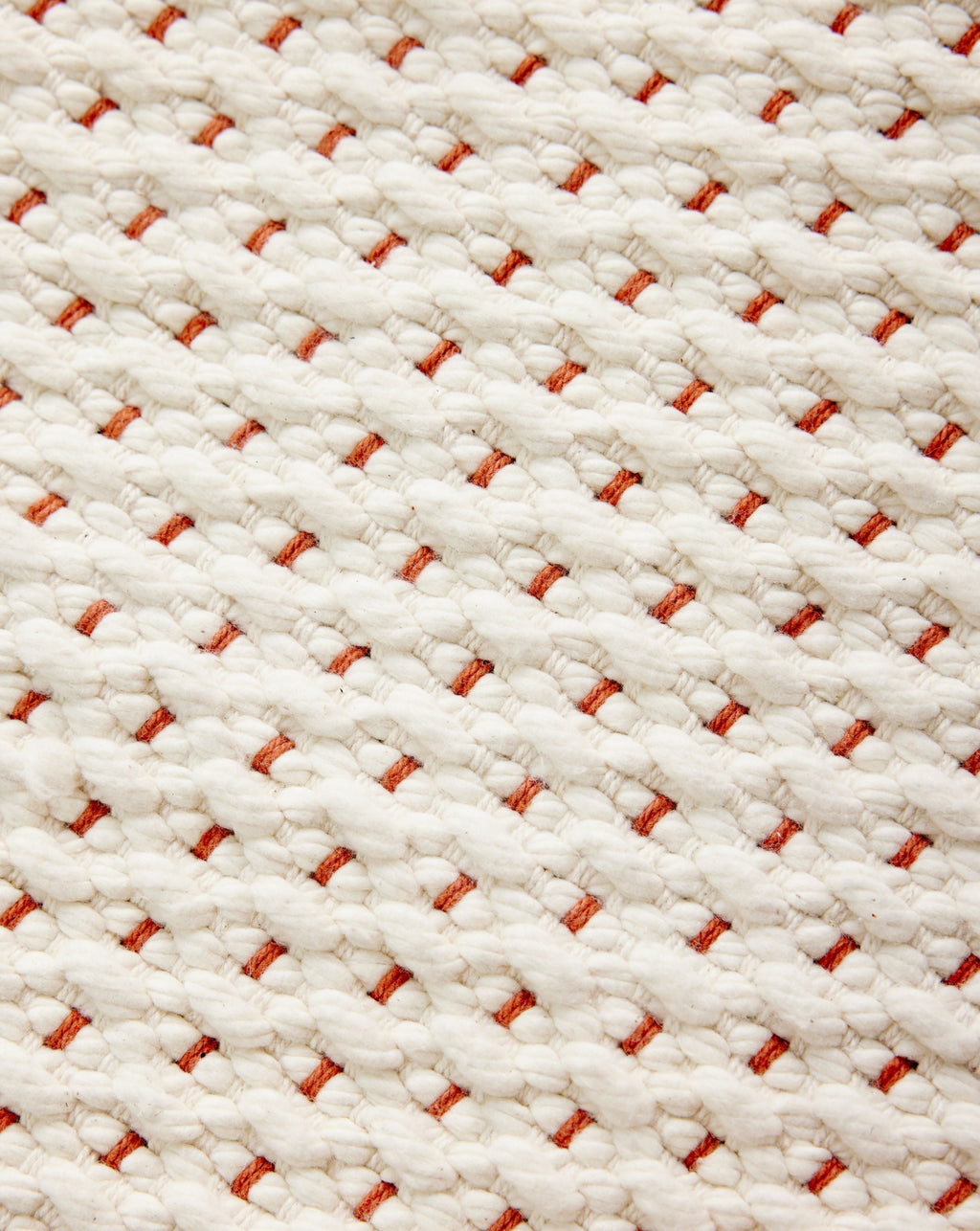 Product view 6 - Terracotta Luxe Hand-Loomed Cotton Twill Mat - Kanju Interiors