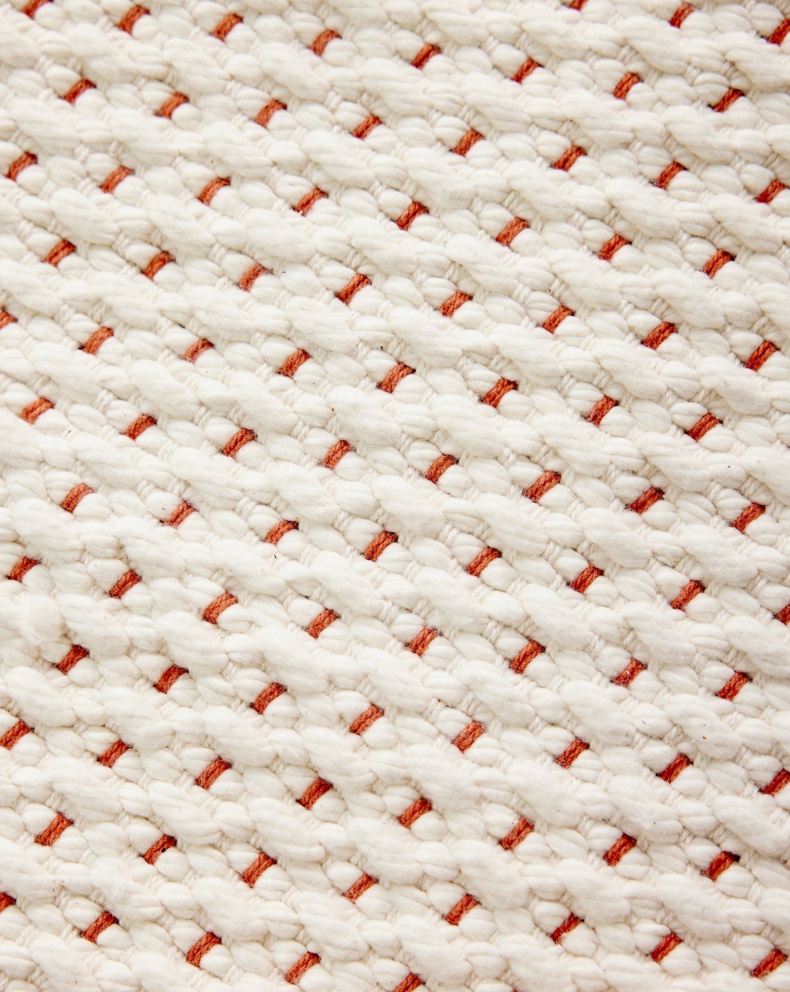 Product view 6 - Terracotta Luxe Hand-Loomed Cotton Twill Mat - Kanju Interiors