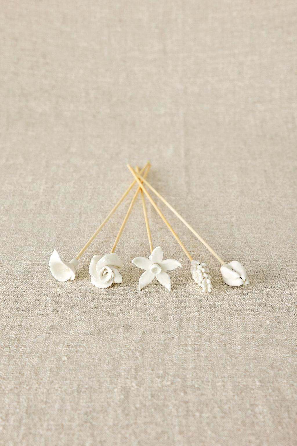 Close-up detail showing quality craftsmanship and materials - Country Flowers Bamboo Diffuser Sticks Set