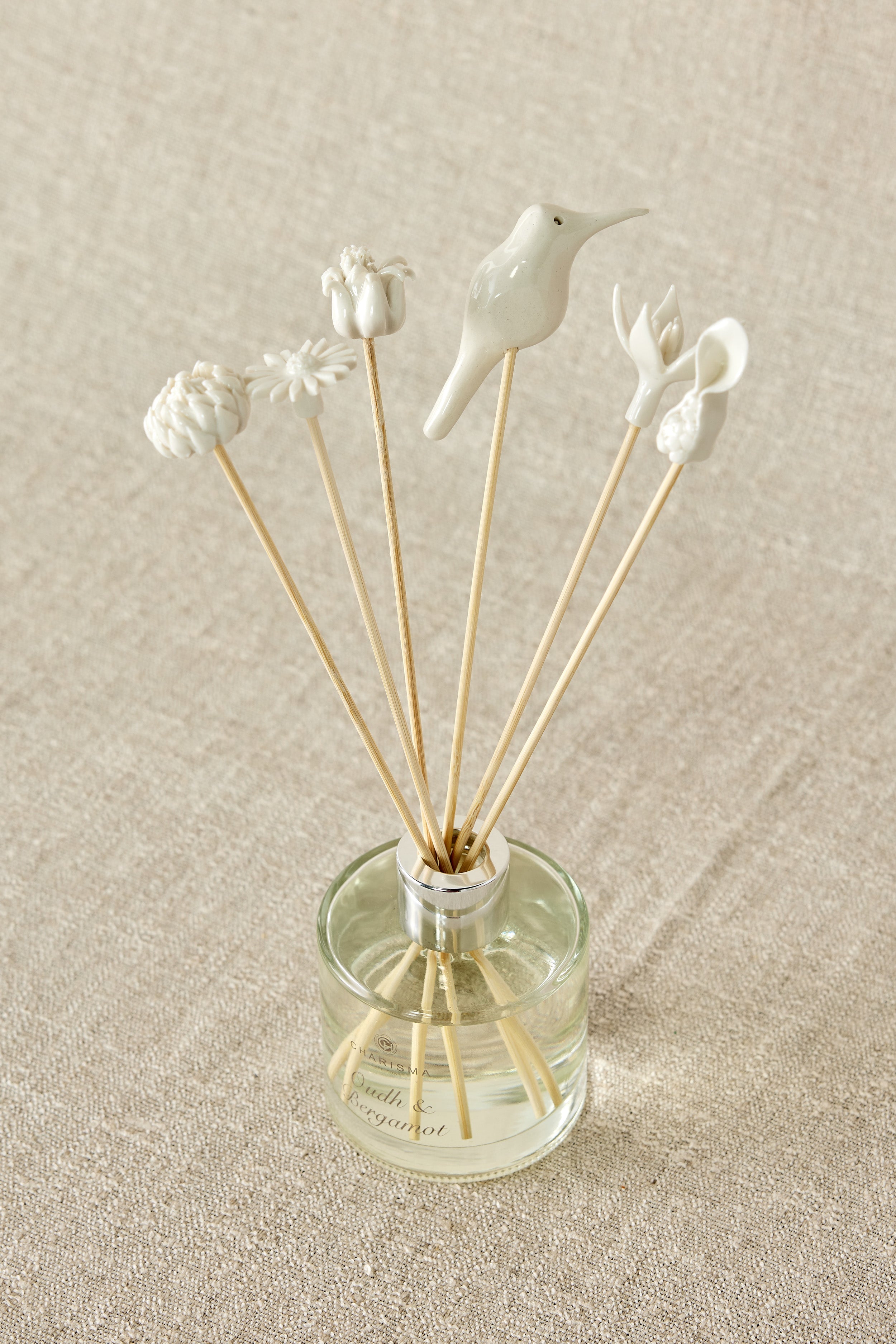 Product view 4 - African Flowers Bamboo Diffuser Set - Kanju Interiors
