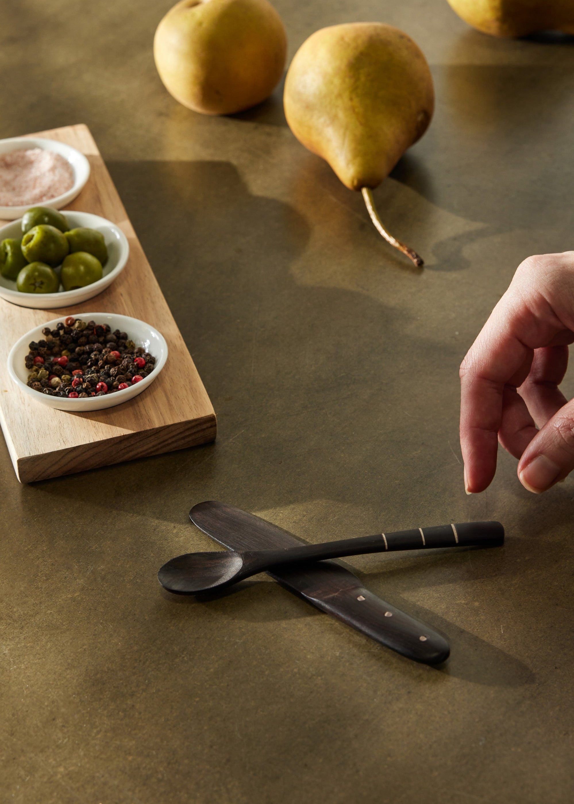 African Blackwood Small Serving Serving Spoons Utensils - premium quality - Kanju Interiors
