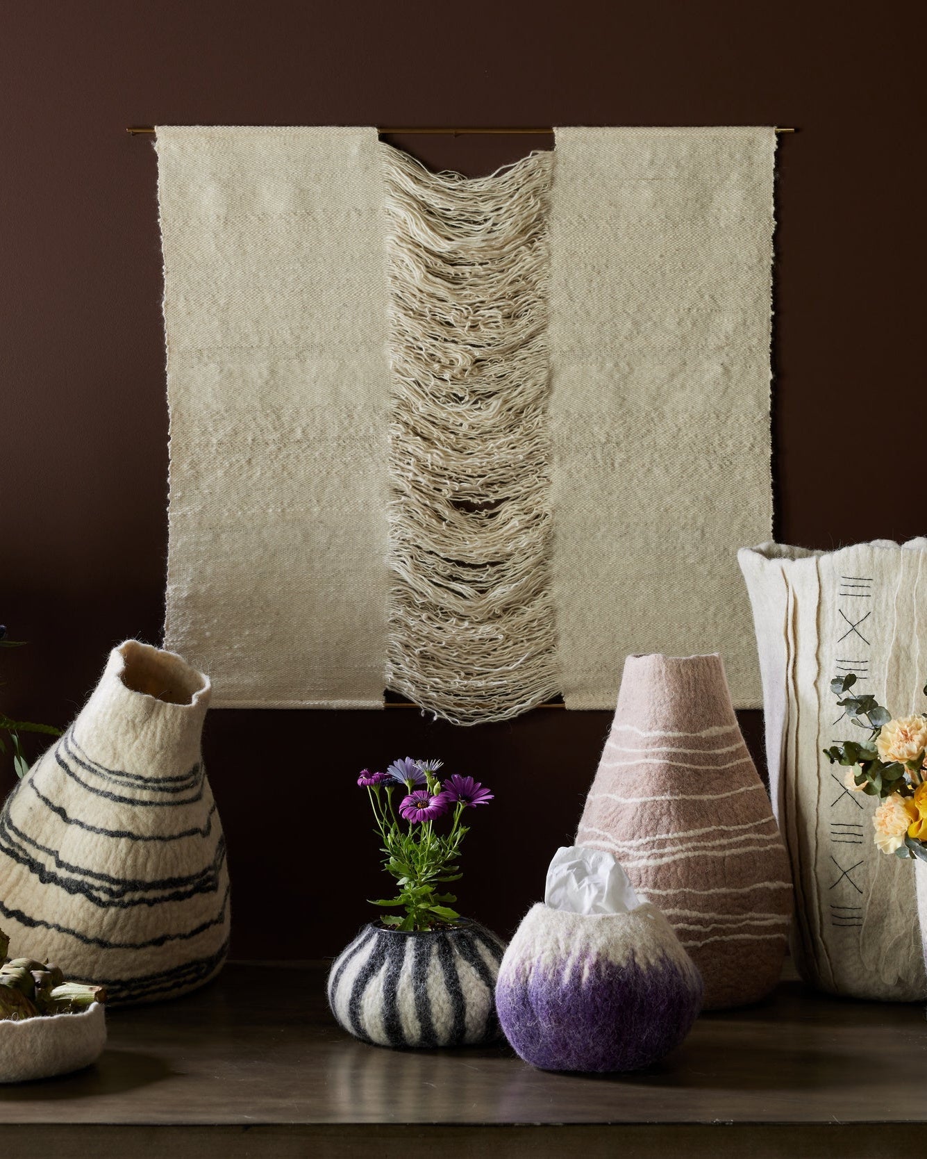 Product view 8 - Respiro Handwoven Cotton Wall Hanging - Kanju Interiors