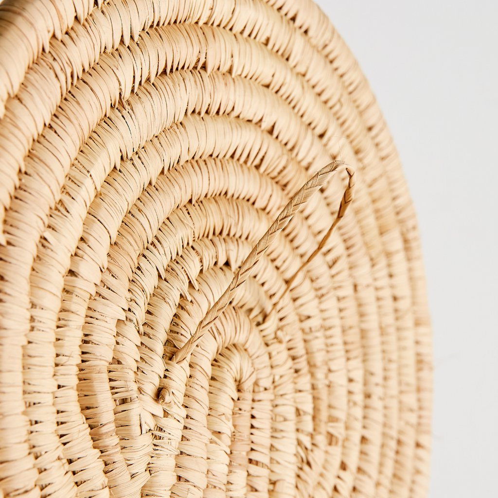 Product view 4 - Maravi Natural Palm Leaves Woven Wall Art - Kanju Interiors