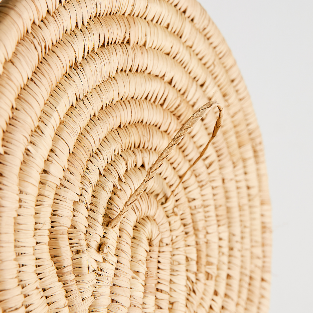 Product view 4 - Maravi Natural Palm Leaves Woven Wall Art - Kanju Interiors