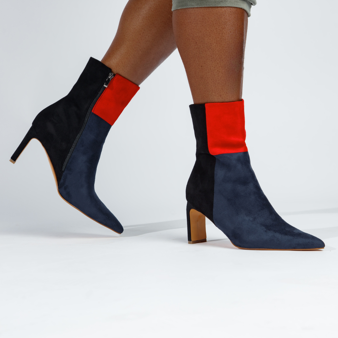 Product view 4 - Simone Booties Red - Vaila Shoes