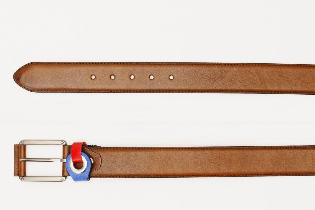 Product view 6 - Vinci Leather Shoes The Jackie Tan Leather Belt - Vinci Leather Shoes