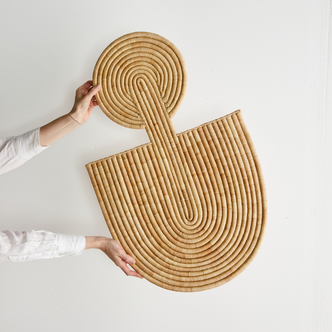 Product view 7 - Maravi Natural Palm Leaves Woven Wall Art - Kanju Interiors