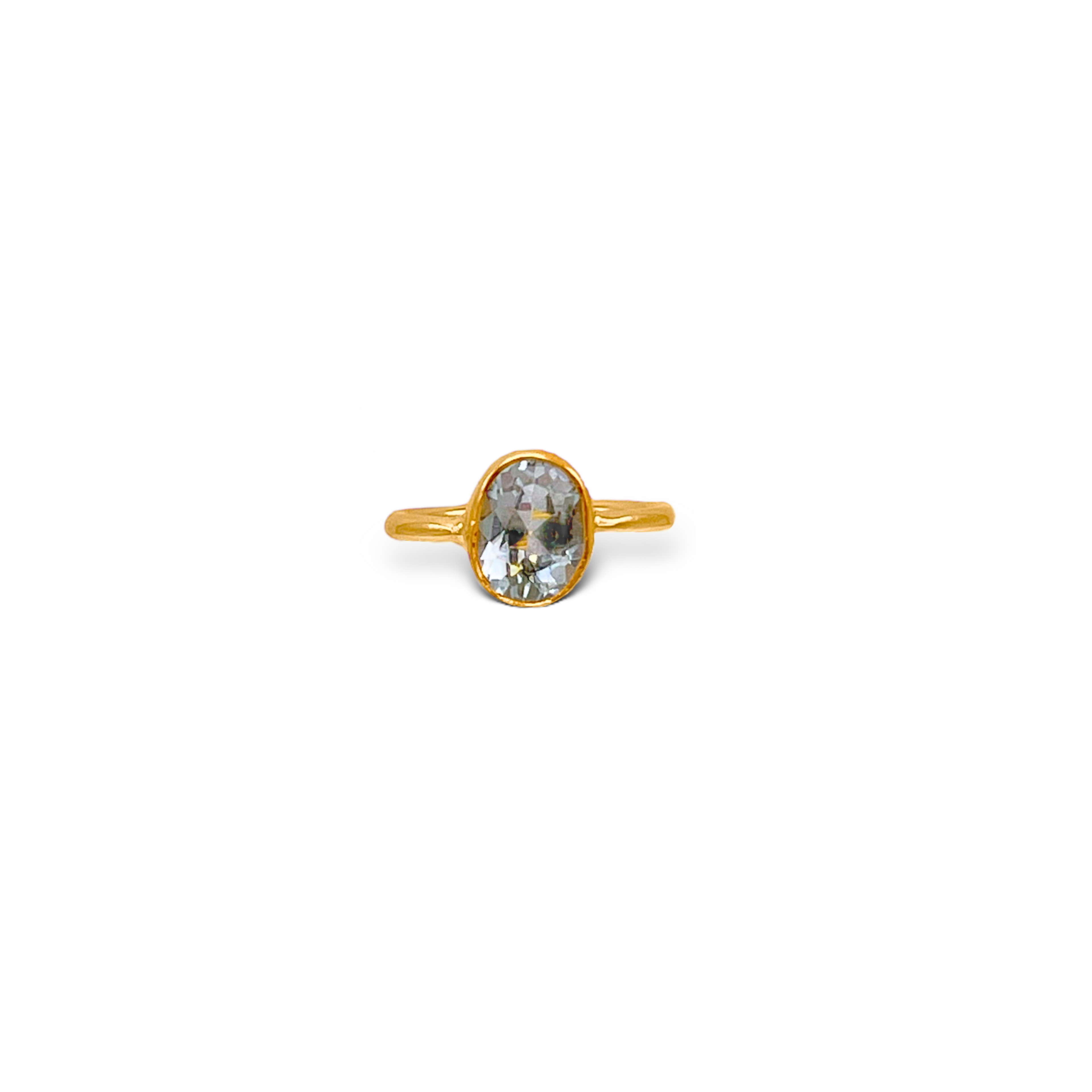 Oval Aquamarine Gemstone Ring - premium quality - JAREDJAMIN