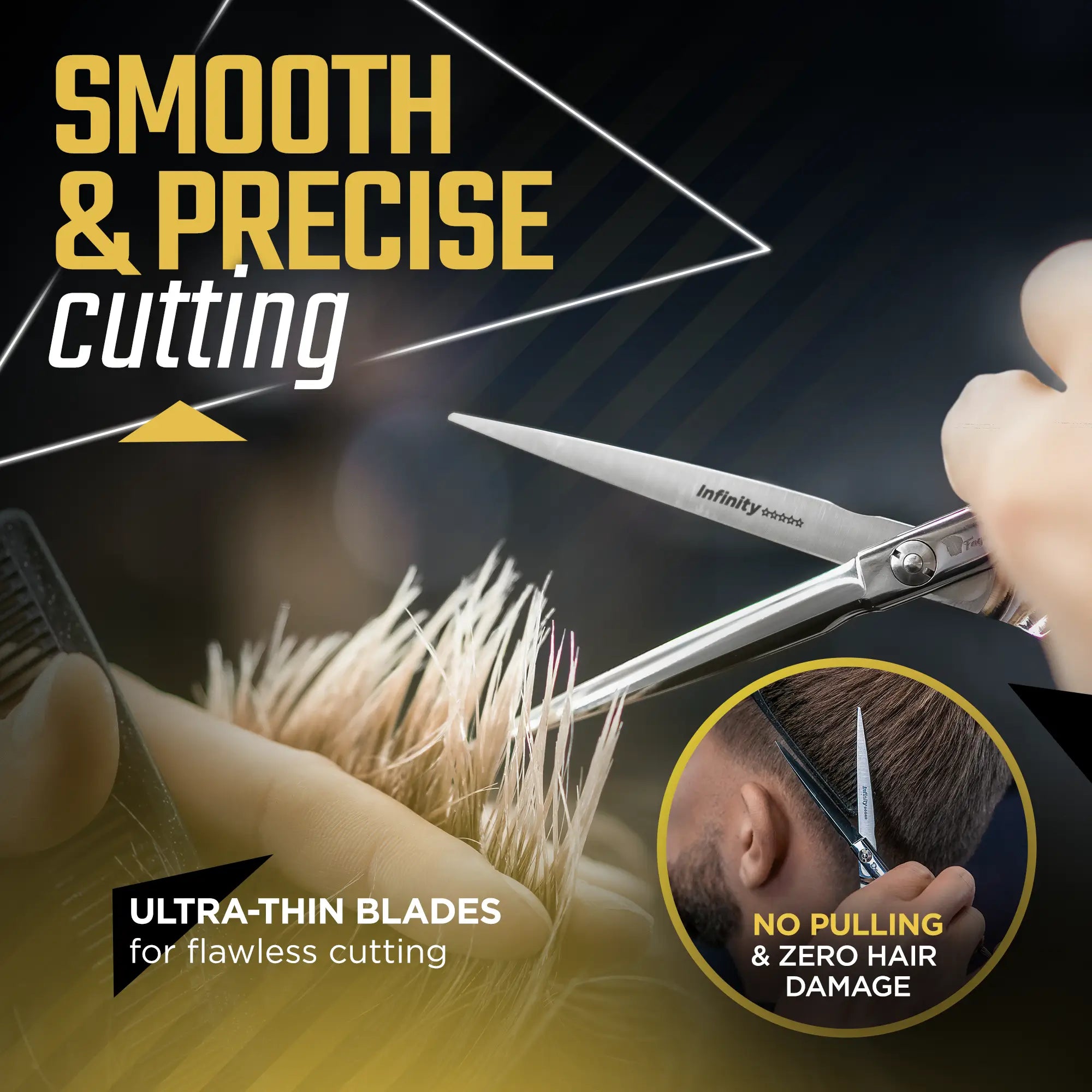 Lifestyle photo showing INFINITY SHEARS in use - Fagaci
