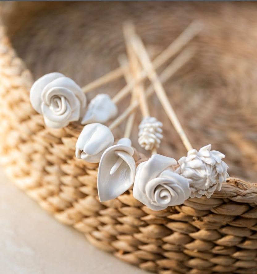 Product view 8 - African Flowers Bamboo Diffuser Set - Kanju Interiors