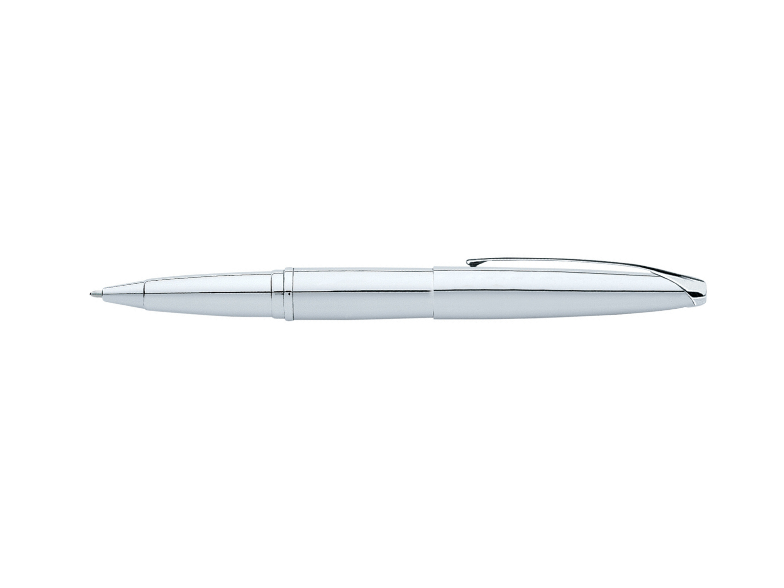 Product view 5 - A.T. Cross ATX Pure Chrome Rollerball Pen - Natural Left-Handed Comfor - A.T. Cross