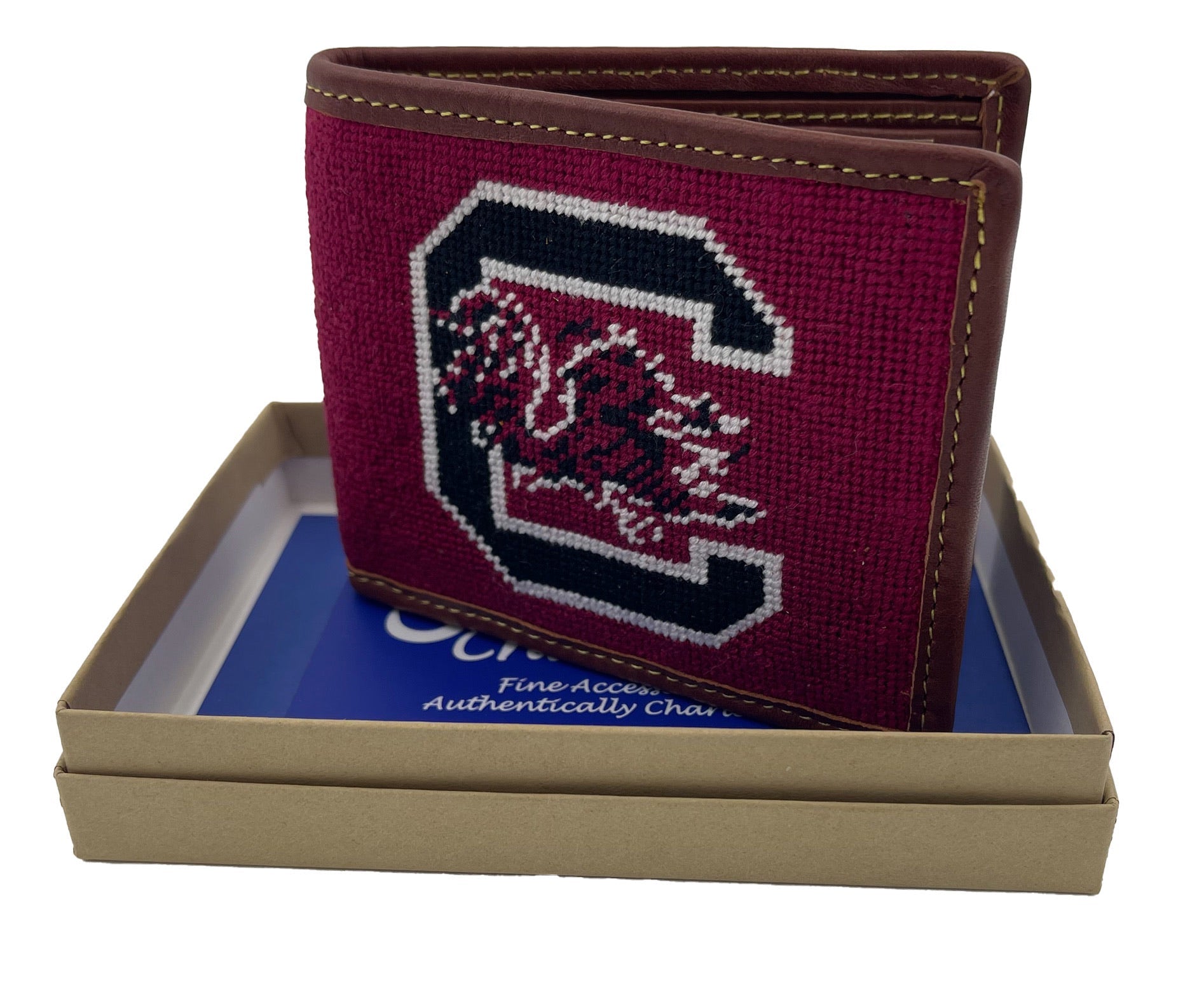 Close-up detail showing quality craftsmanship and materials - Charleston Belt University of South Carolina (USC) Gamecocks