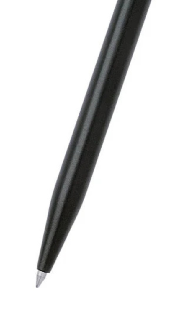 Close-up detail showing quality craftsmanship and materials - A.T. Cross Click Black with Black Appointments Selectip Roll