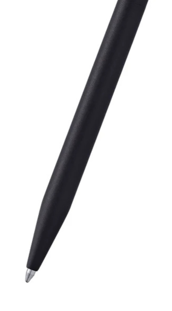 Close-up detail showing quality craftsmanship and materials - A.T. Cross Click Classic Black Ballpoint Pen and Pencil Gift