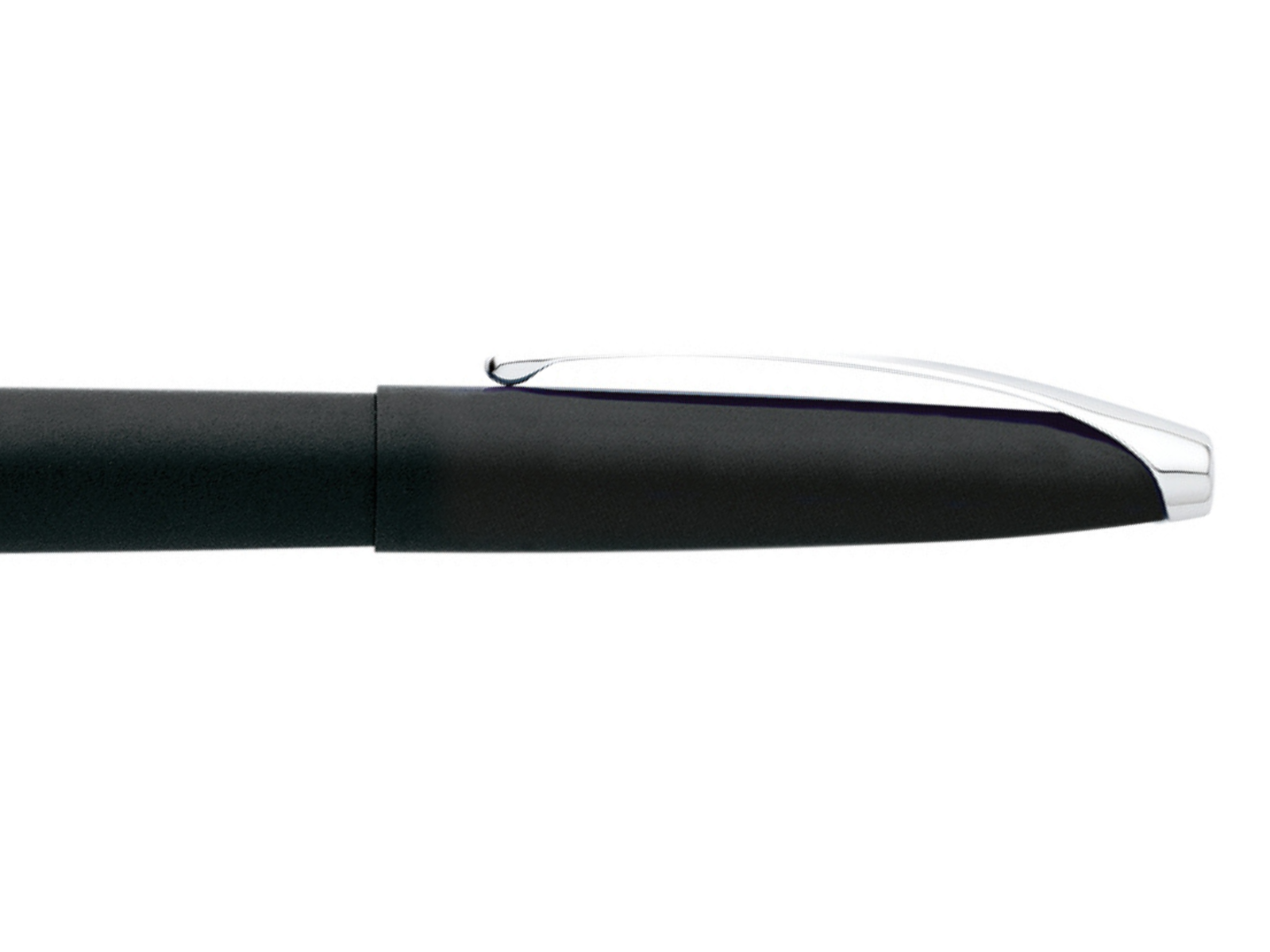 Lifestyle photo showing A.T. Cross ATX Basalt Black Stainless Steel Medium Nib Fountain P in use - A.T. Cross