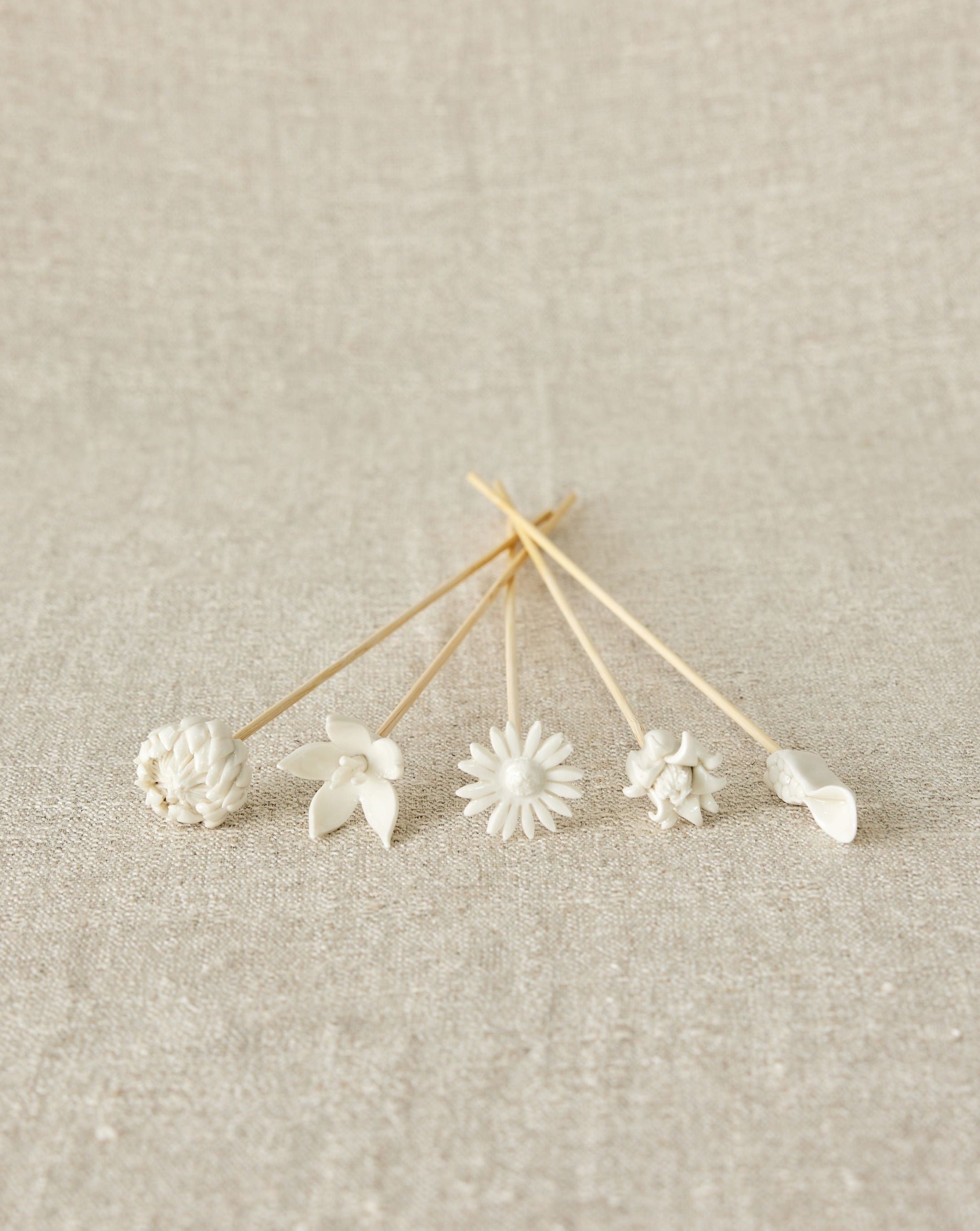 Close-up detail showing quality craftsmanship and materials - African Flowers Bamboo Diffuser Set