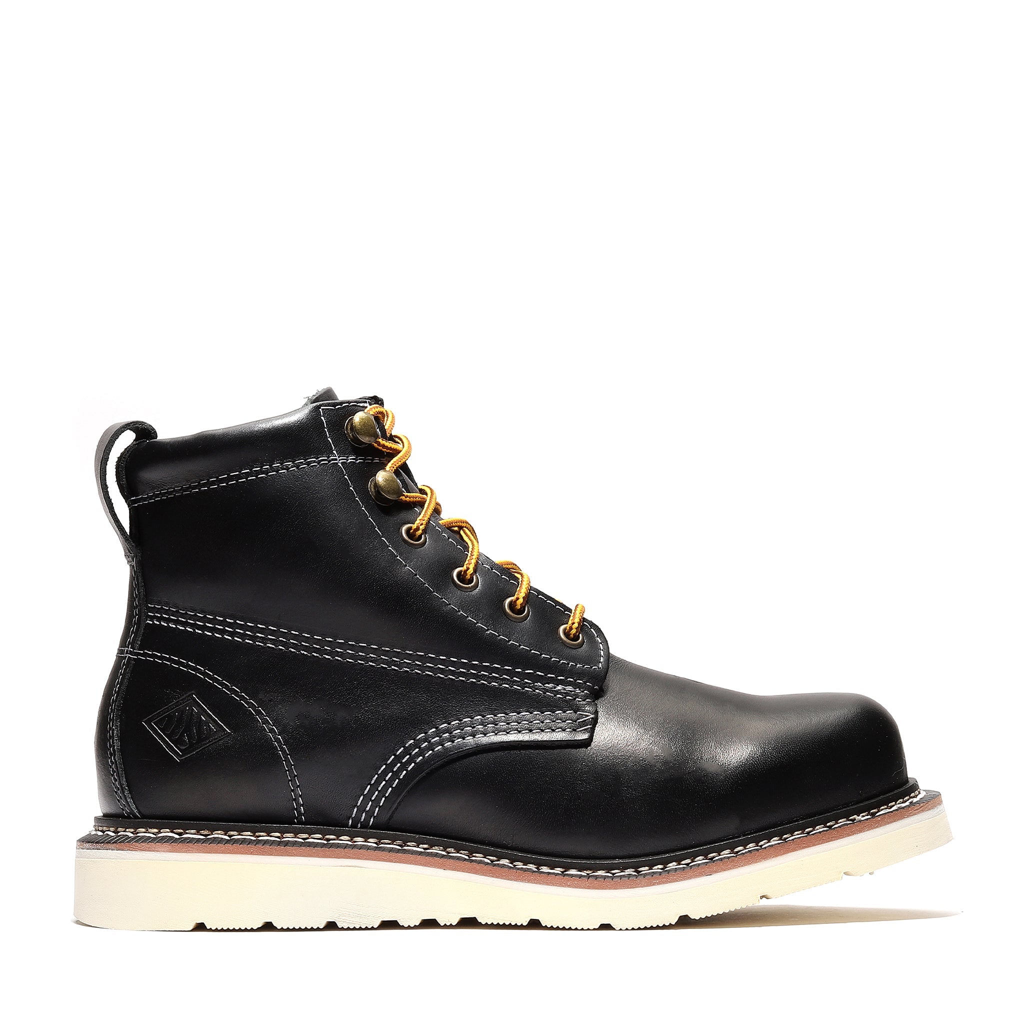 Close-up detail showing quality craftsmanship and materials - FRONTIER CLASSIC 6" PLAIN TOE
