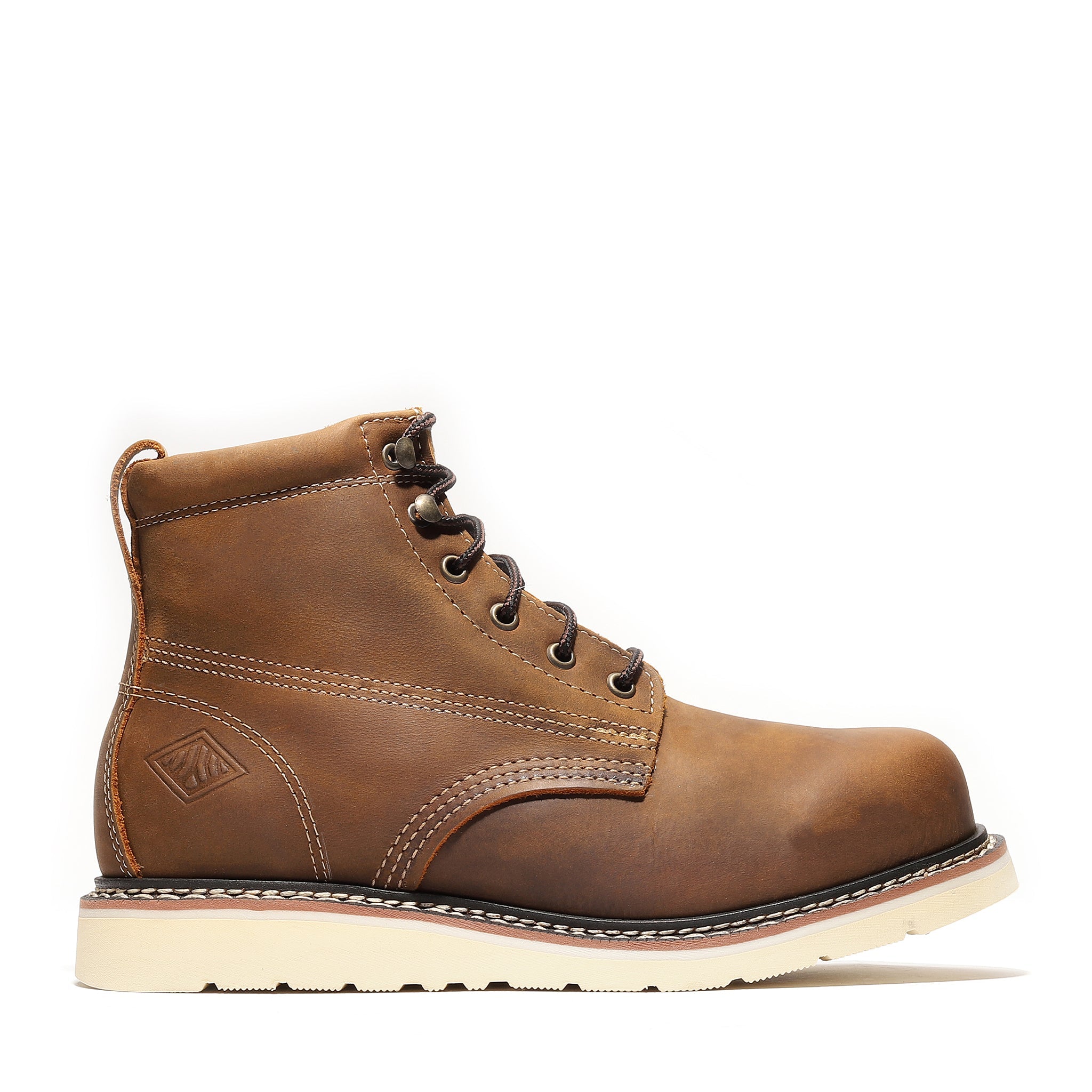 Close-up detail showing quality craftsmanship and materials - FRONTIER CLASSIC 6" PLAIN TOE XL