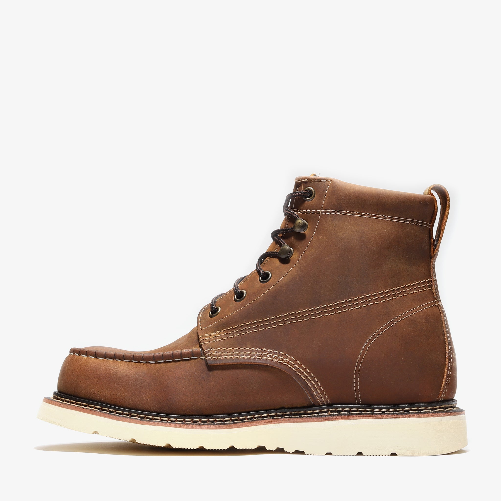 Product view 4 - FRONTIER CLASSIC 6" MOC TOE CRAZY BROWN - Bonanza Boots