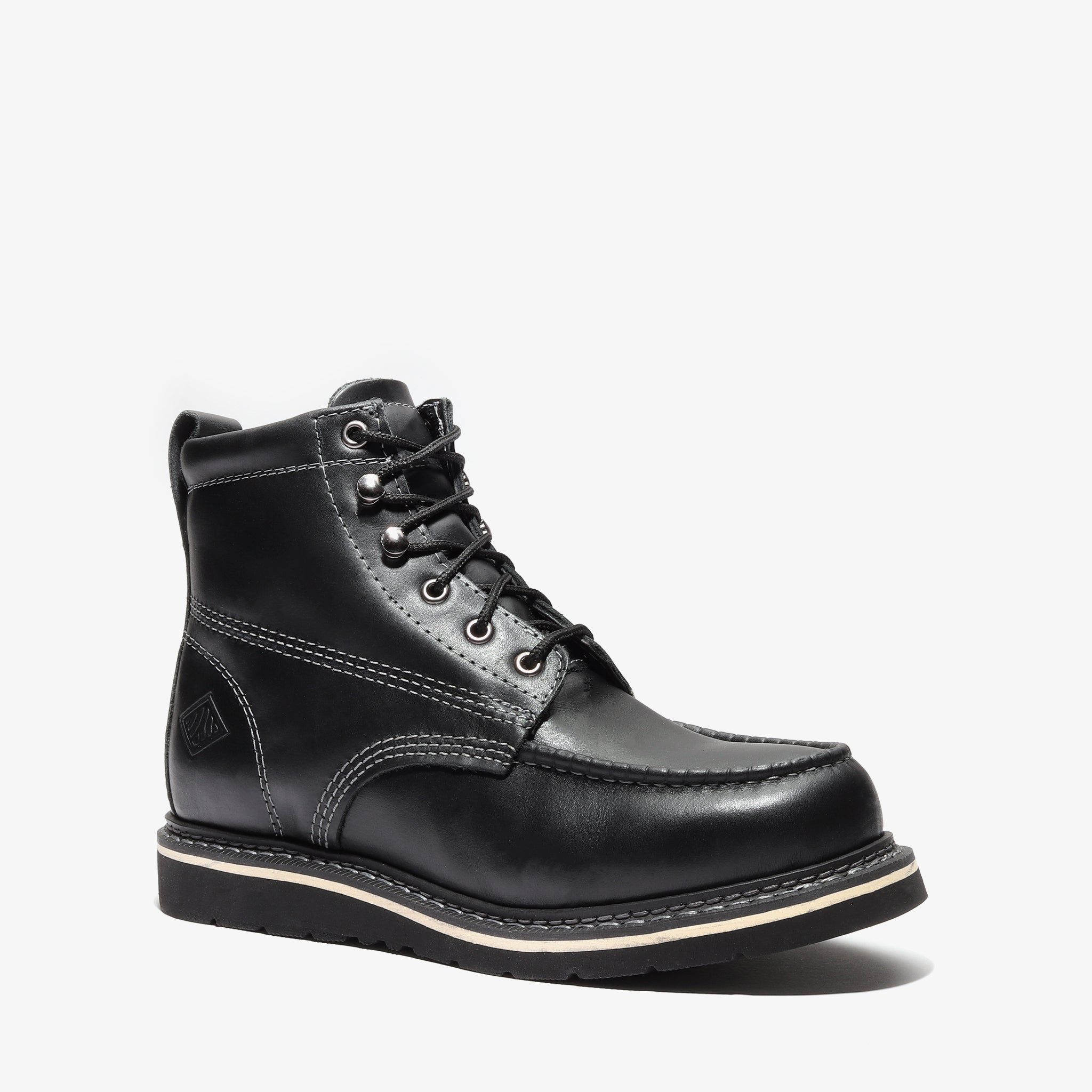 Product view 5 - FRONTIER CLASSIC 6" MOC TOE JET BLACK - Bonanza Boots