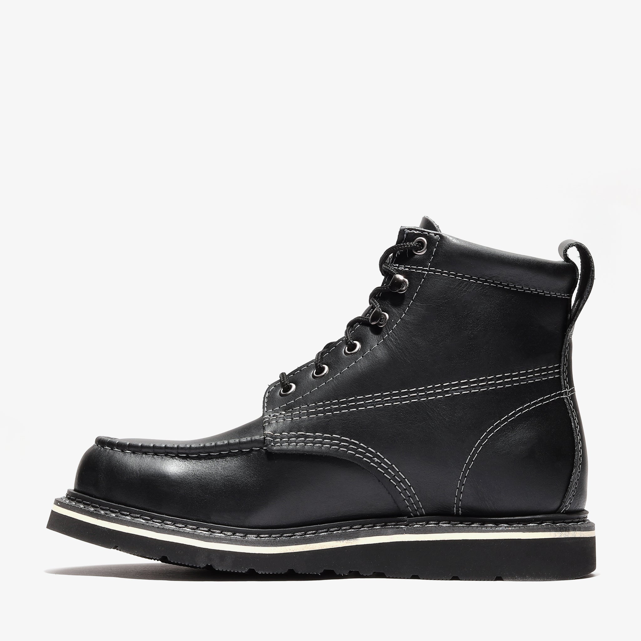 Product view 4 - FRONTIER CLASSIC 6" MOC TOE JET BLACK - Bonanza Boots