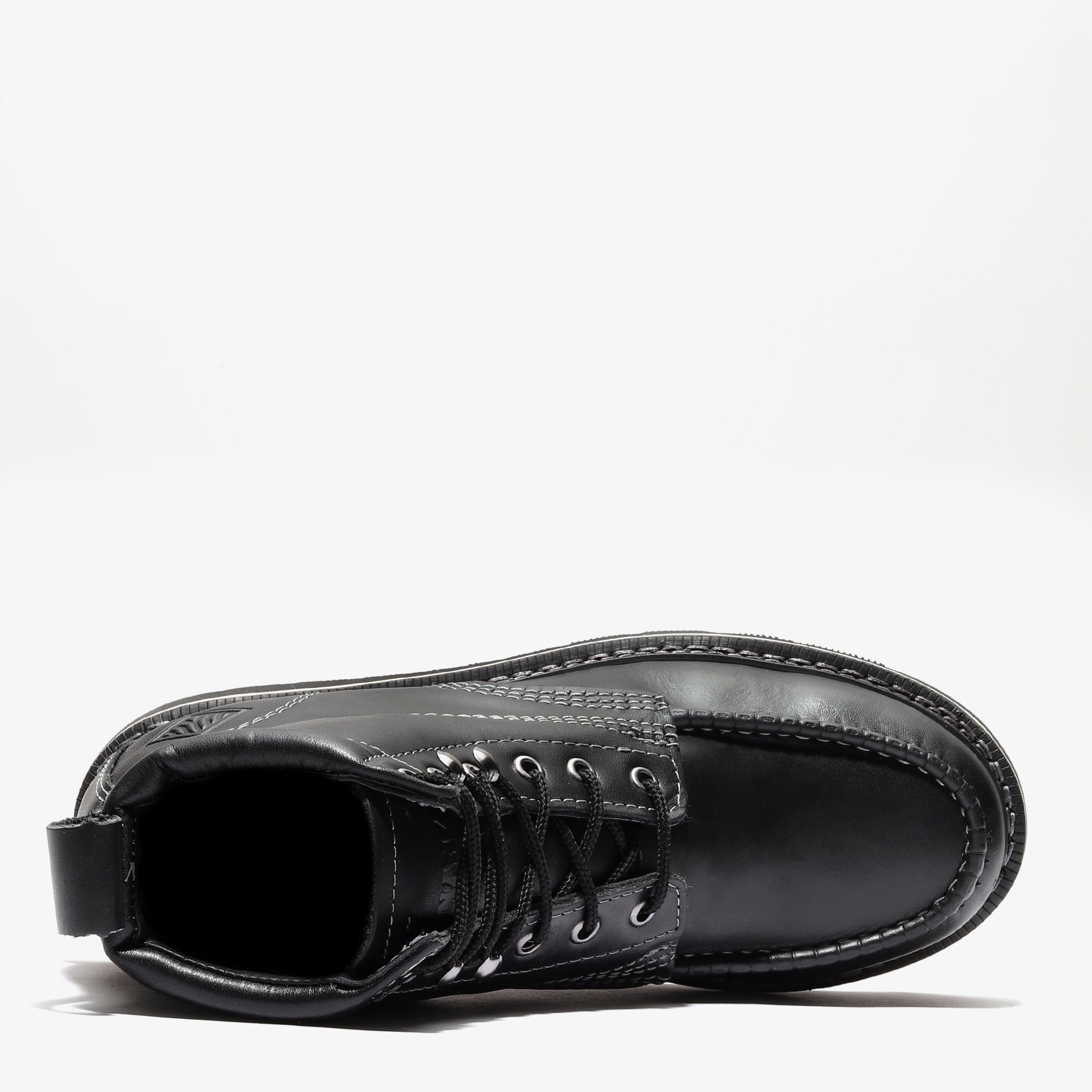 Product view 7 - FRONTIER CLASSIC 6" MOC TOE JET BLACK - Bonanza Boots