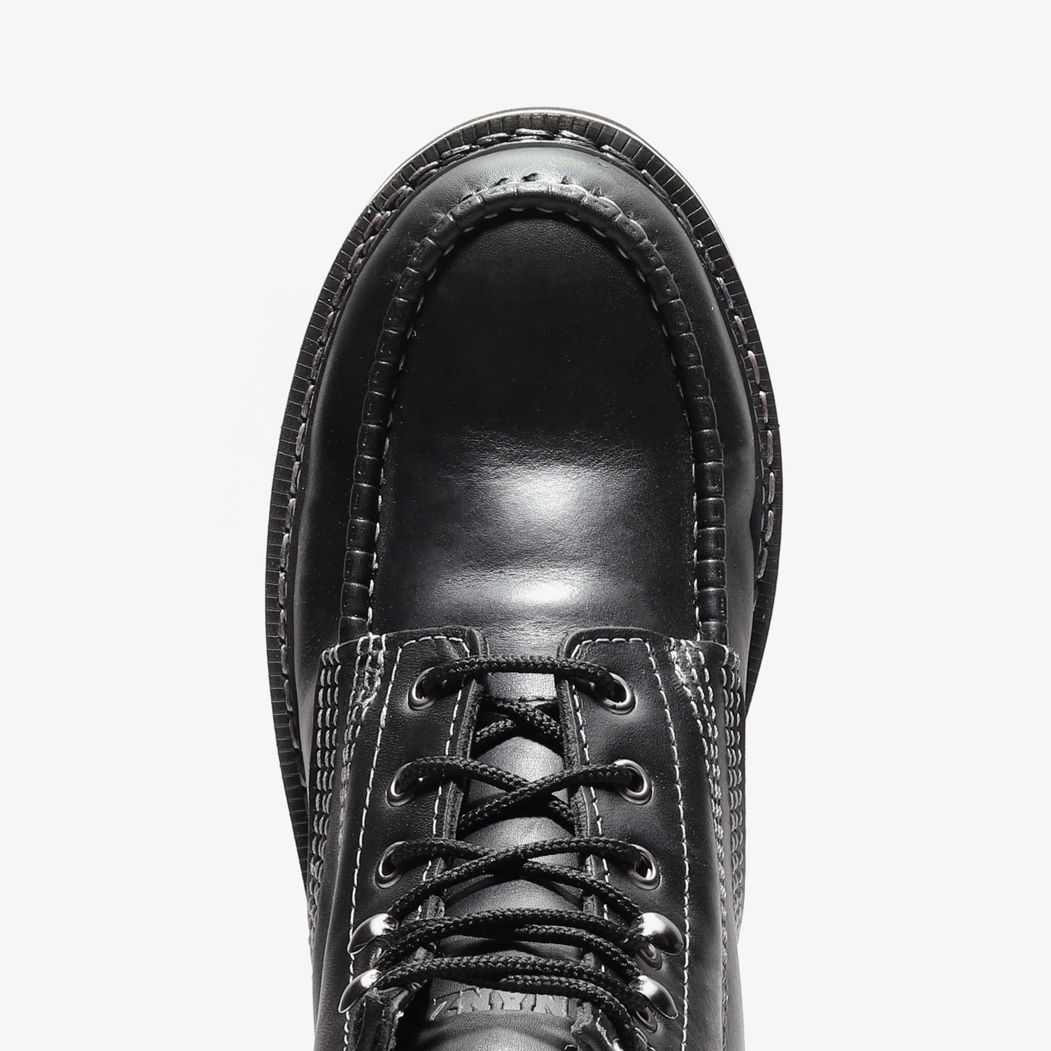 Product view 6 - FRONTIER CLASSIC 6" MOC TOE JET BLACK - Bonanza Boots