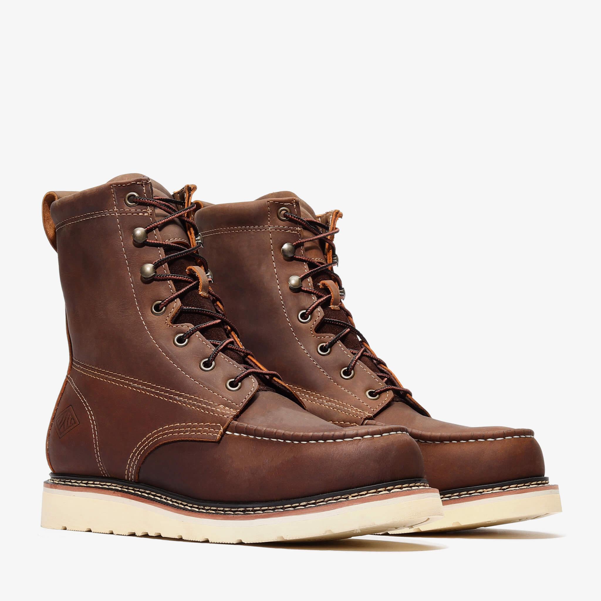 FRONTIER CLASSIC 8" MOC TOE XL (STEEL TOE) - premium quality - Bonanza Boots