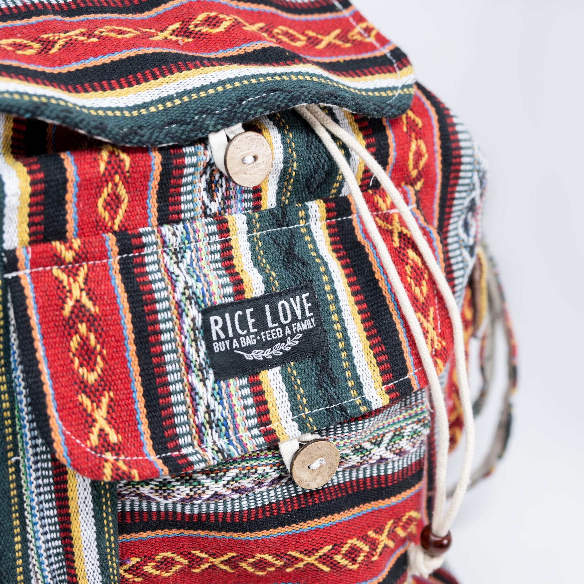 Close-up detail showing quality craftsmanship and materials - Recycled Travel Backpack Delhi