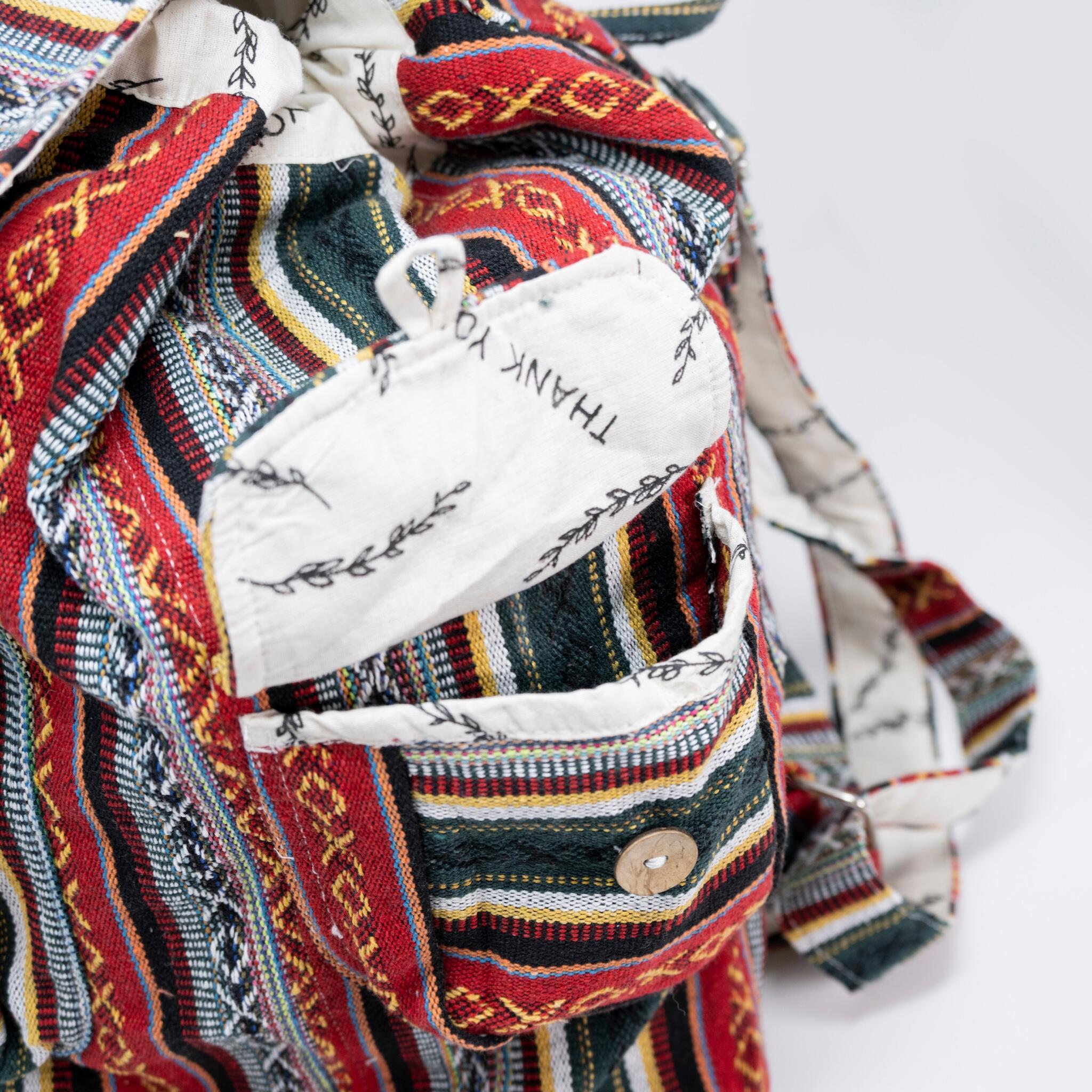 Product view 4 - Recycled Travel Backpack Delhi - Rice Love
