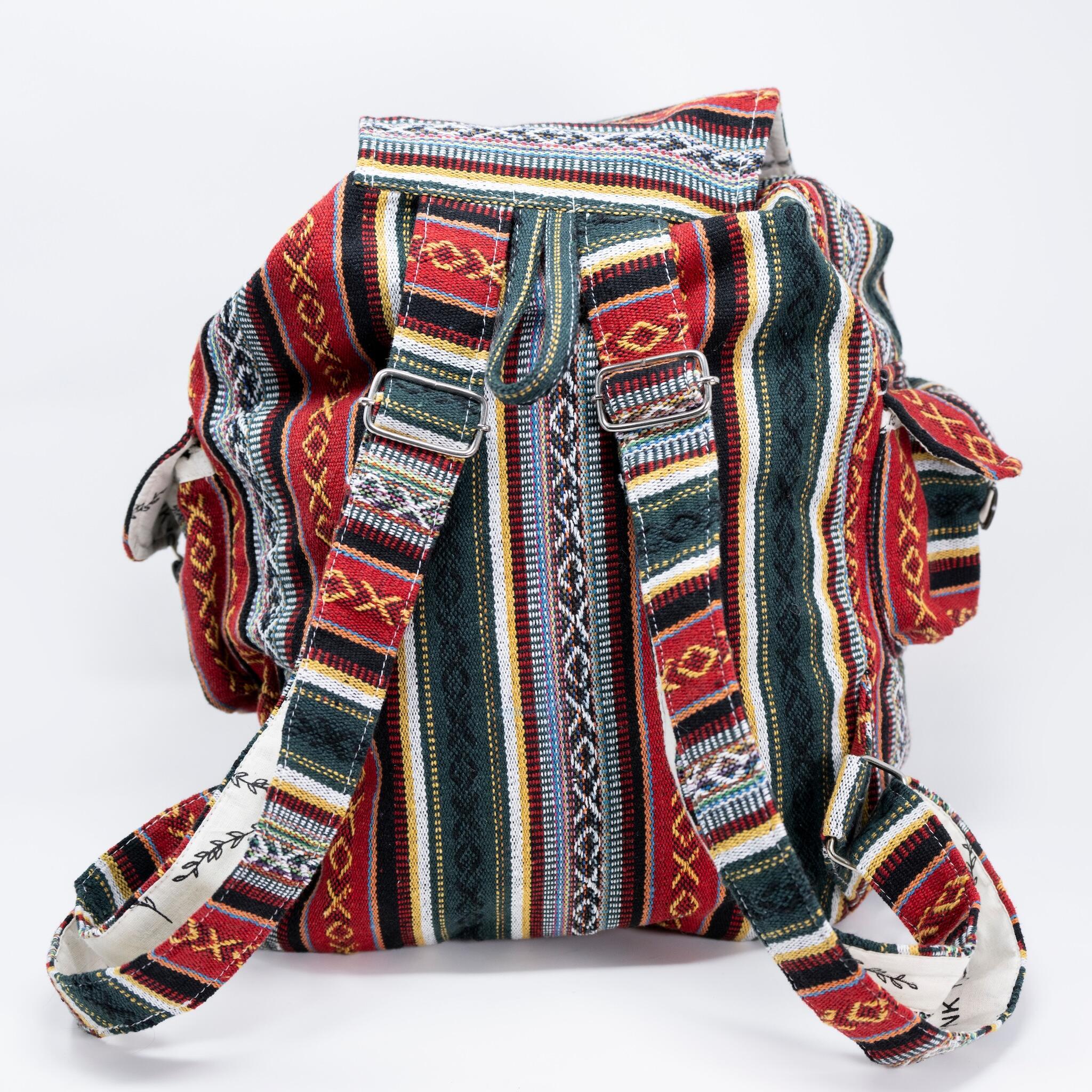 Product view 5 - Recycled Travel Backpack Delhi - Rice Love