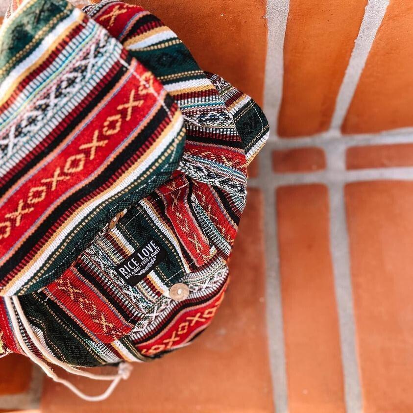 Product view 8 - Recycled Travel Backpack Delhi - Rice Love